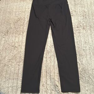 All black yoga leggings/tights stretchy material Size M